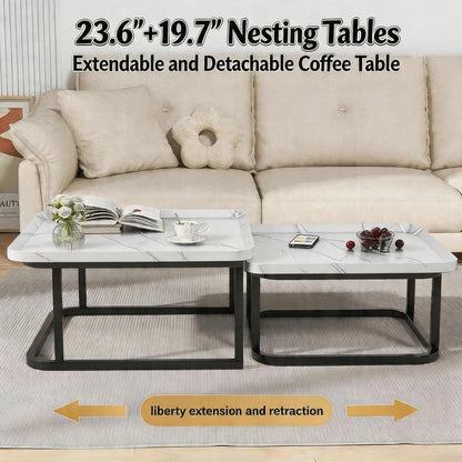 Set Of 2 Square Nesting Tables