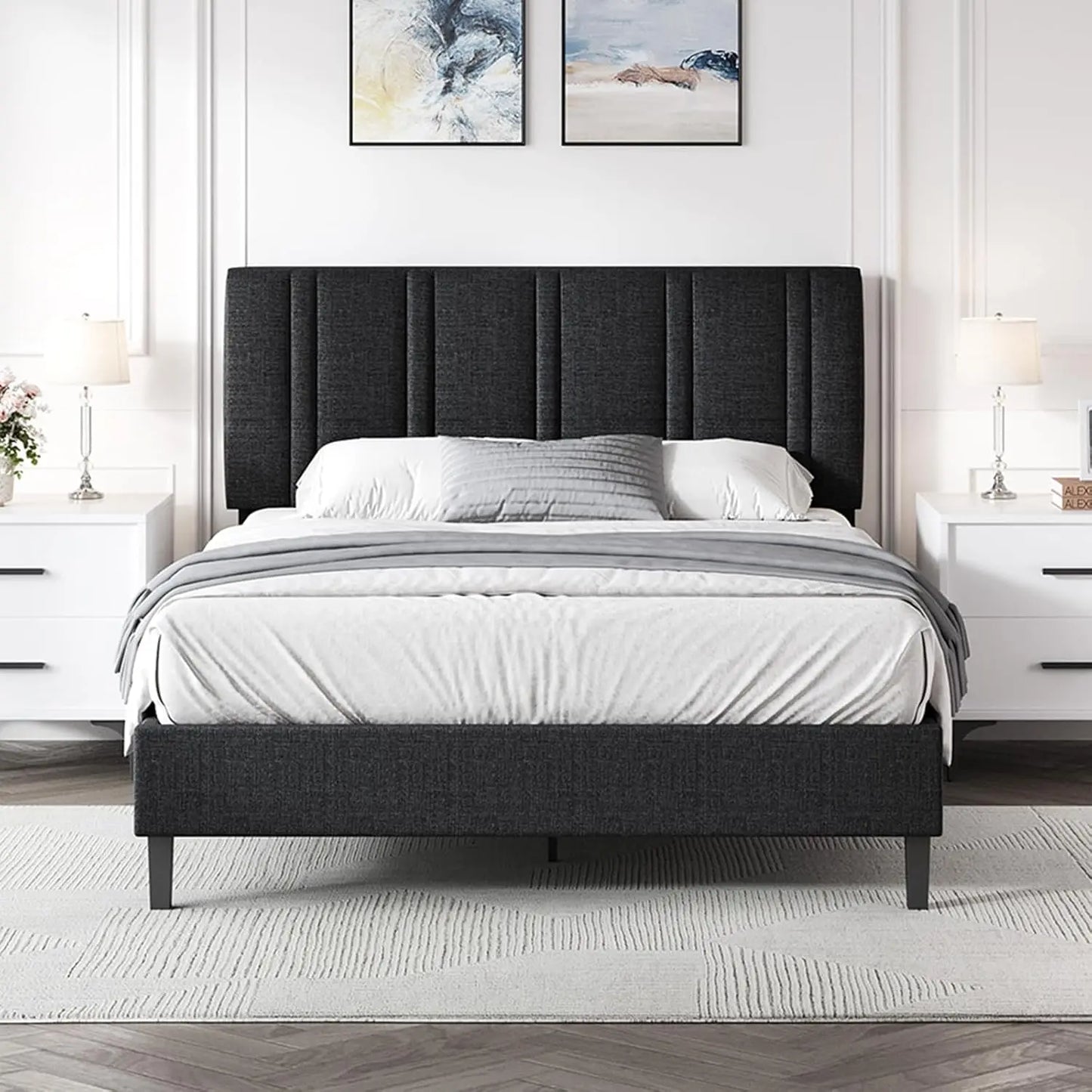 Upholstered Platform Bed Frame