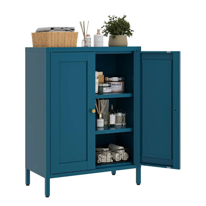 Metal Storage Cabinet with Adjustable Shelves