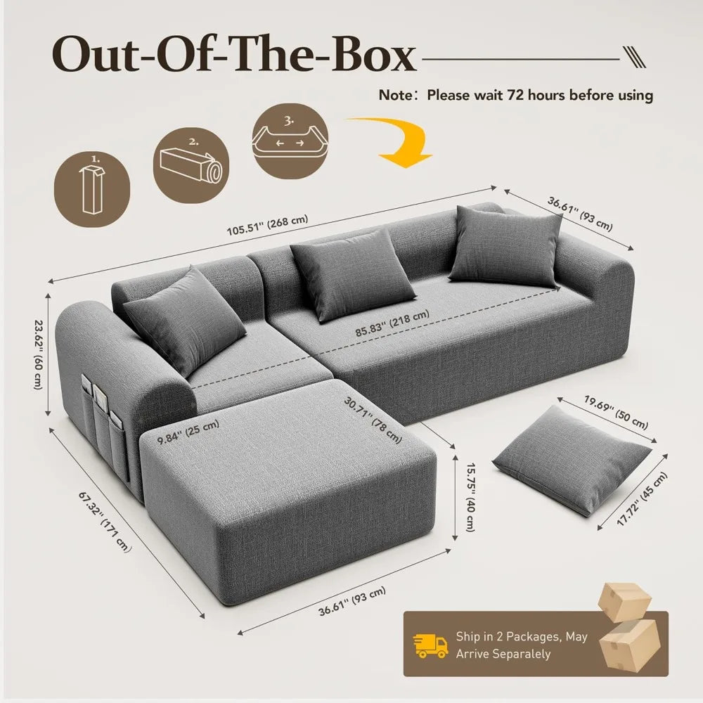 Cloud Boneless Sectional