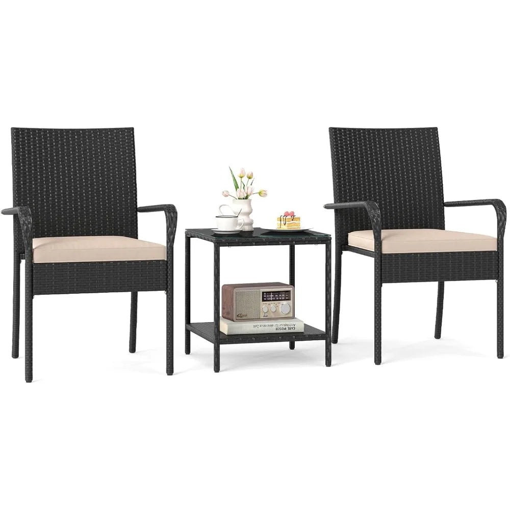 3 Pieces Patio Furniture Set