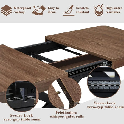 Walnut Extendable Dining Table