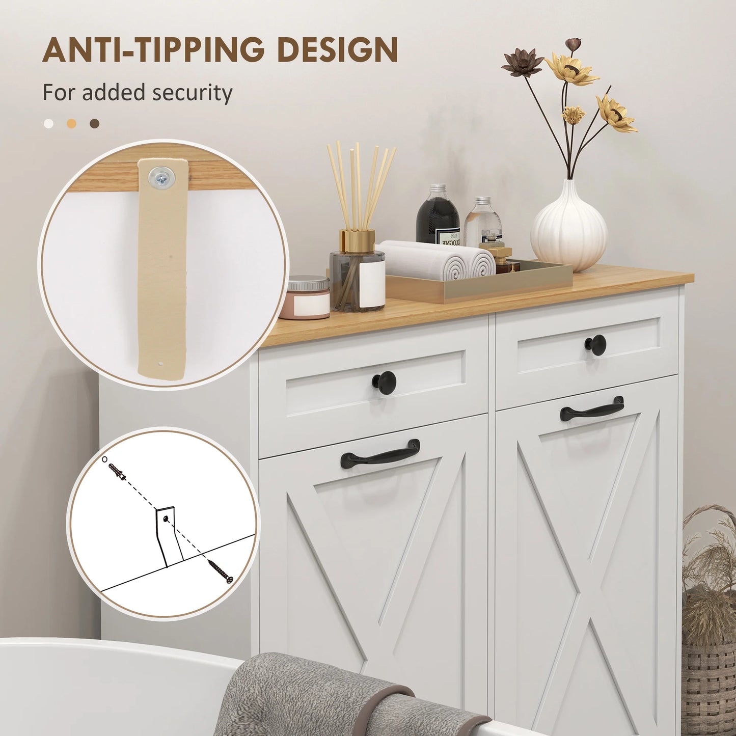 Laundry Hamper Cabinet