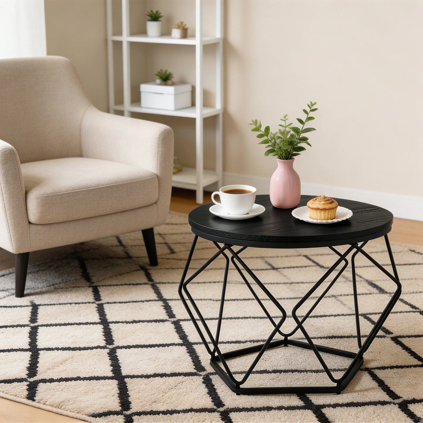 Geometric Set of 2 Nesting Tables