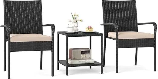 3 Pieces Patio Furniture Set