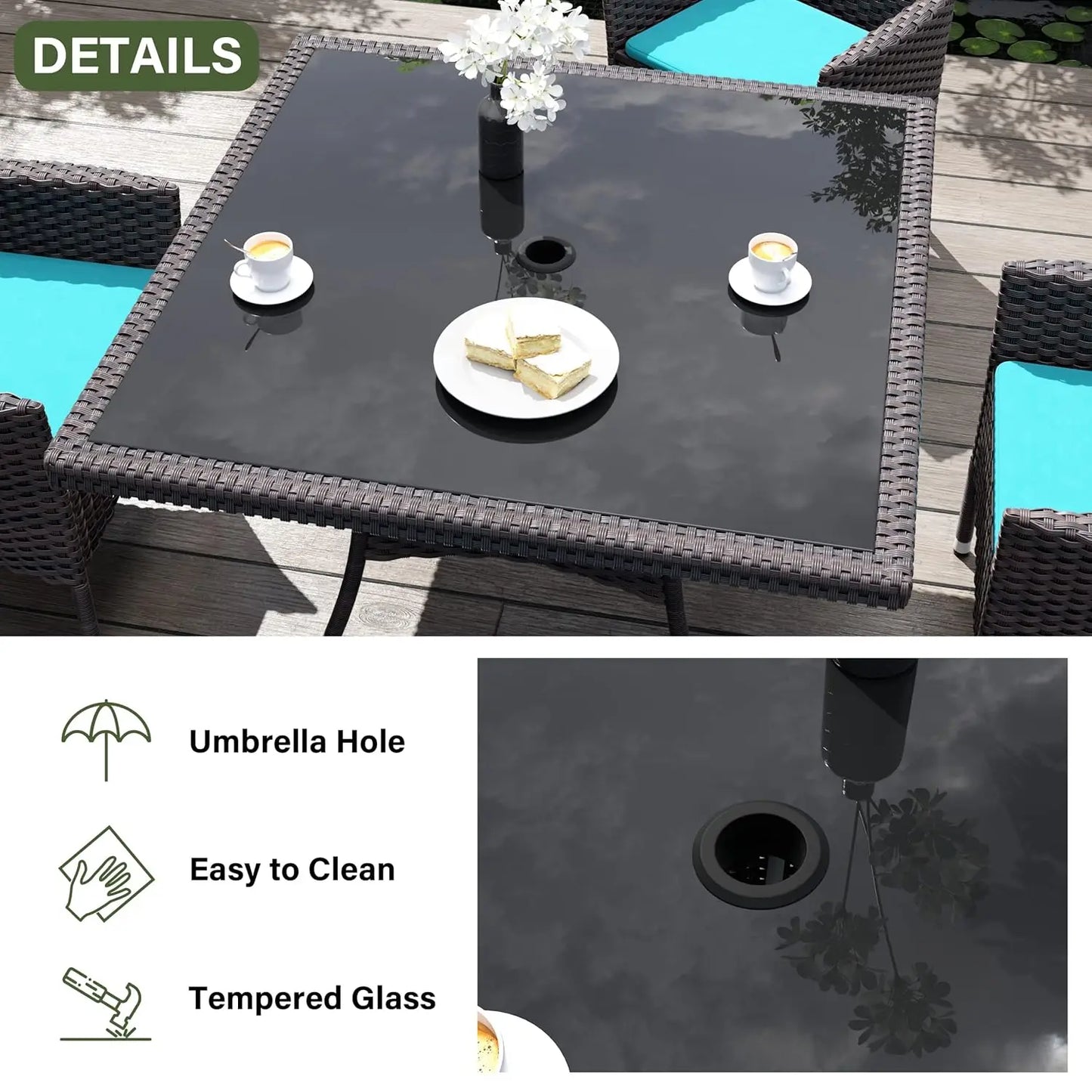 5-Piece Patio Dining Set