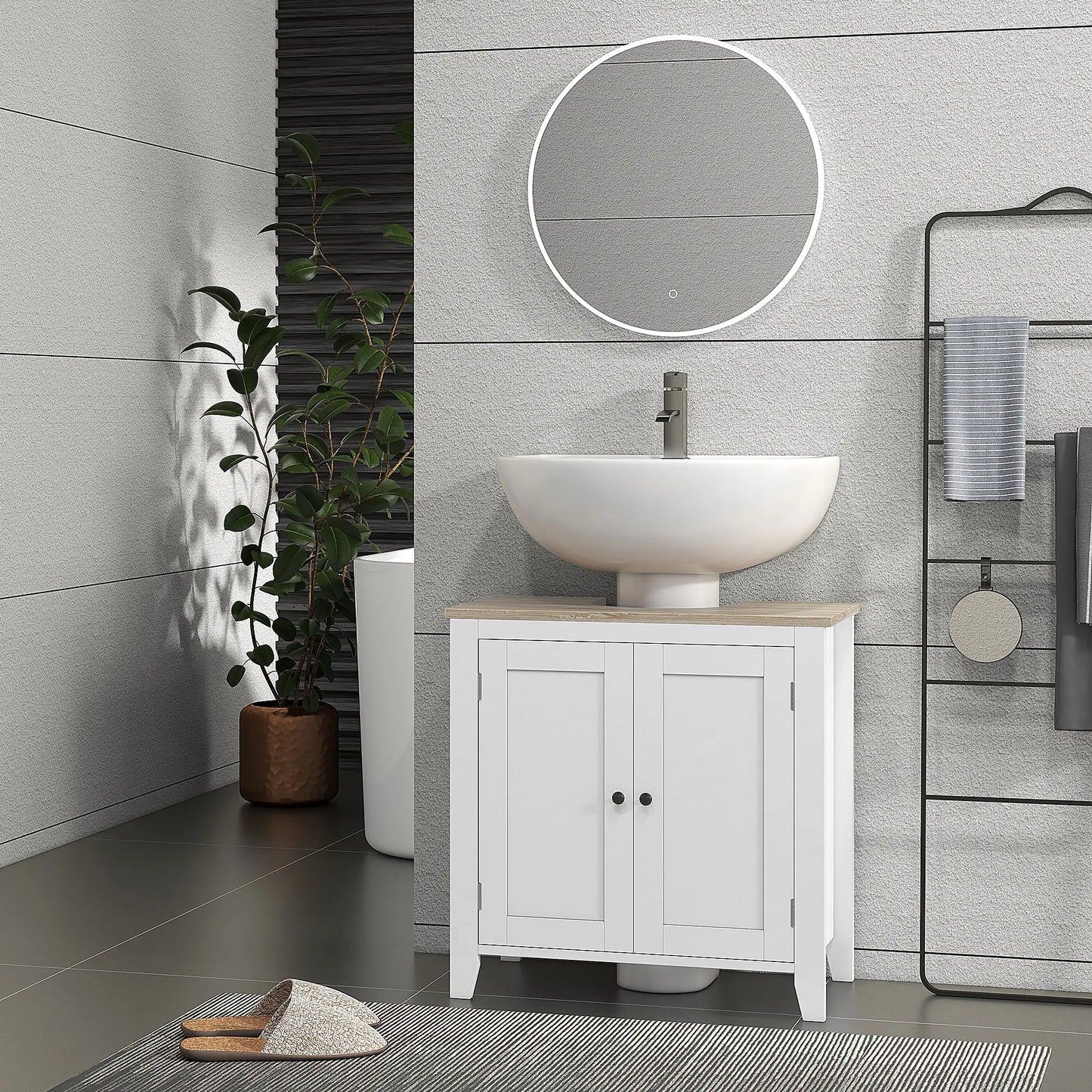 Bathroom Pedestal Sink Storage Cabinet