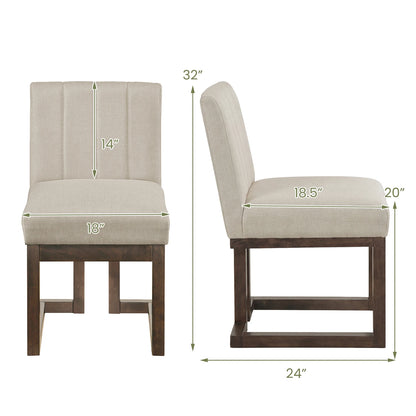 2 PCS Wooden Dining Chairs
