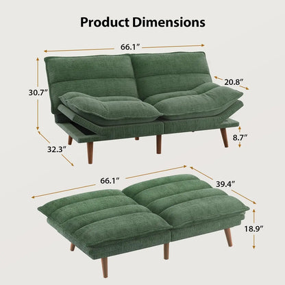 Convertible Futon Sofa Bed
