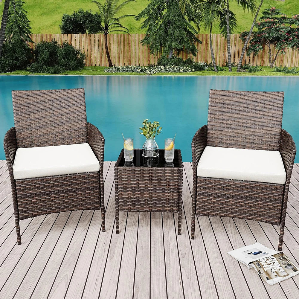 All Weather Rattan Conversation Set