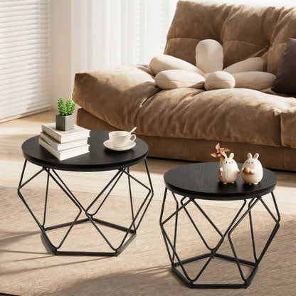 Geometric Set of 2 Nesting Tables