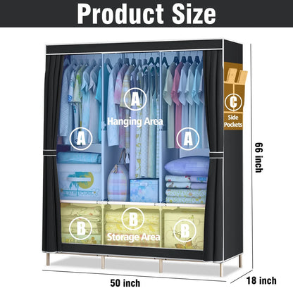 Portable Closet Wardrobe Organizer