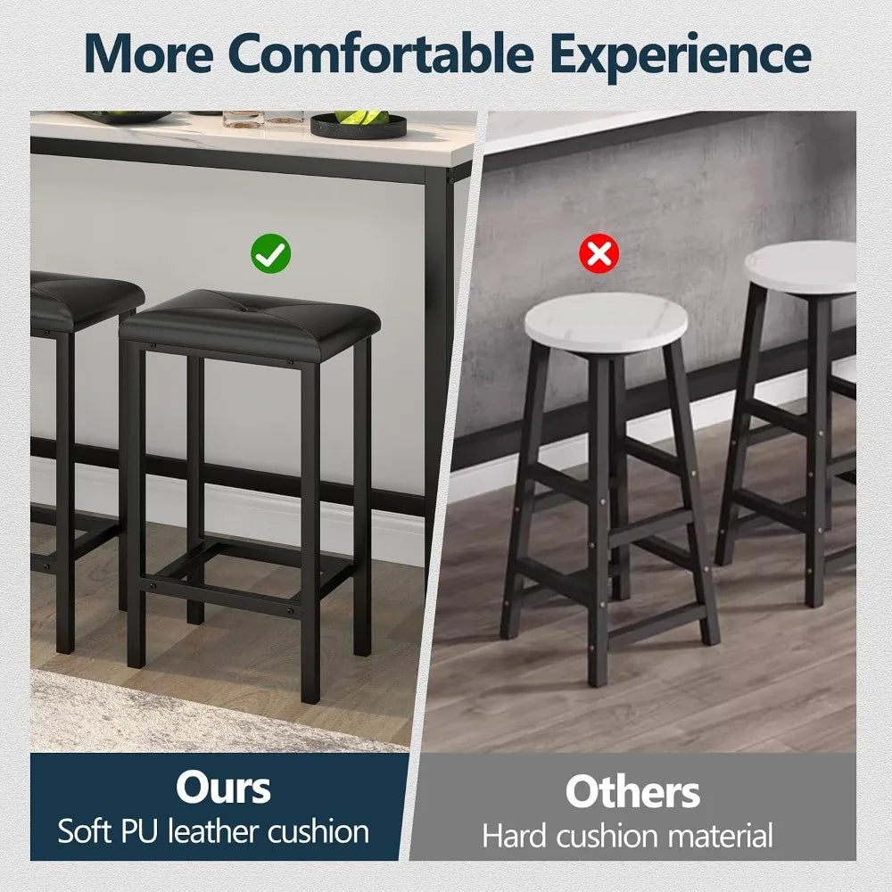Black 4-PC Bar Table Set