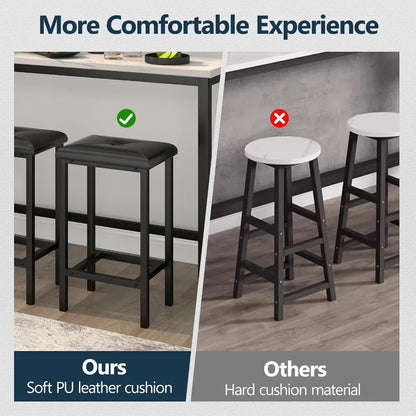 Black 4-PC Bar Table Set