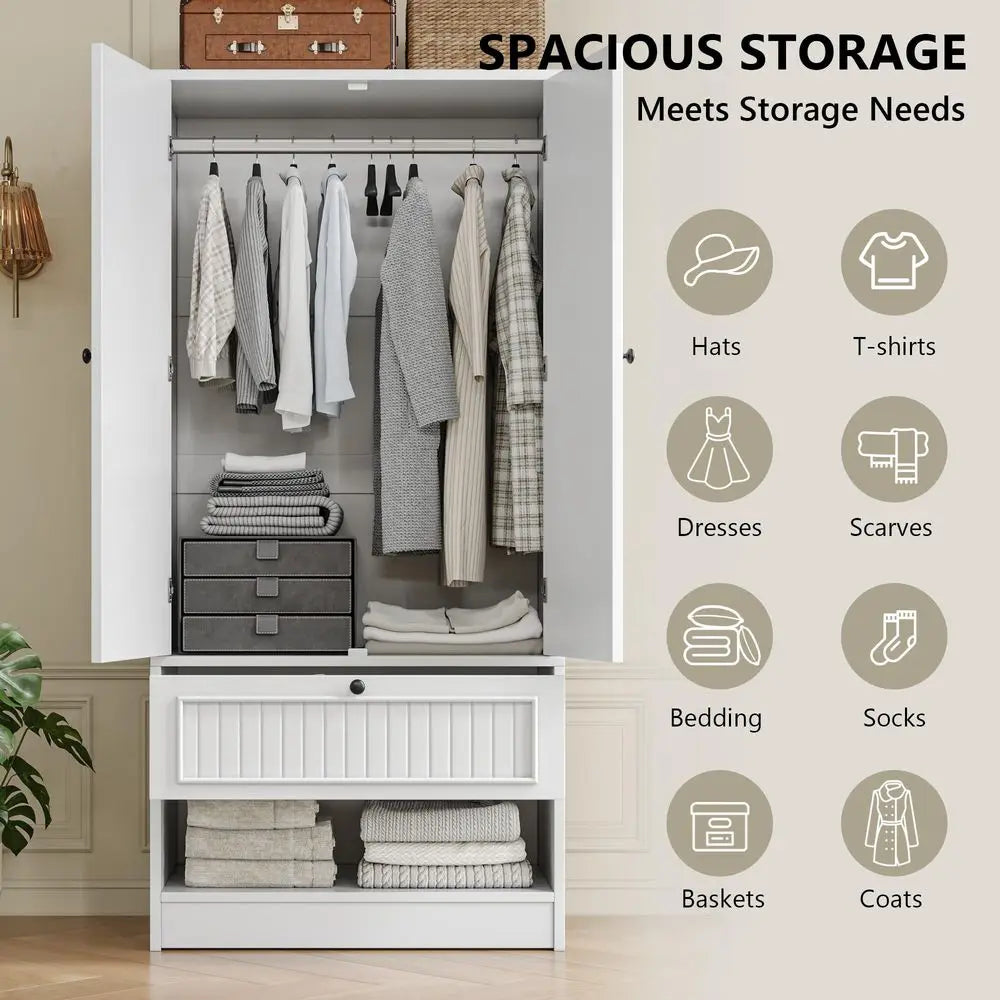 70" Armoire Wardrobe