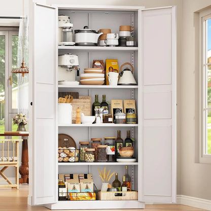 71" Metal Pantry Cabinet