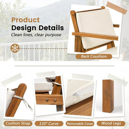 Acacia Wood Patio Furniture with Coffee Table