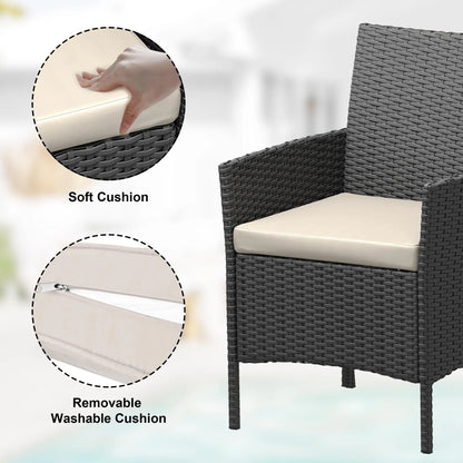 All Weather Rattan Conversation Set