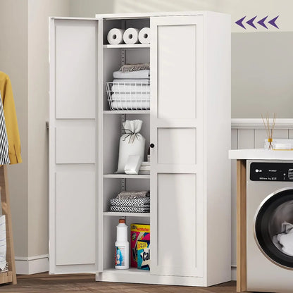 71" Metal Pantry Cabinet