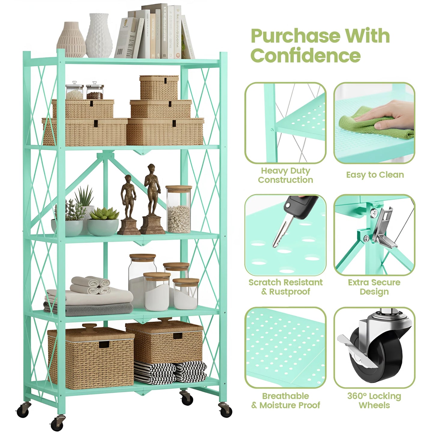 5-Tier Storage Shelf Organizer