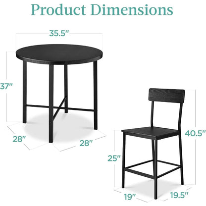 5-Piece Modern High Top Dining Set