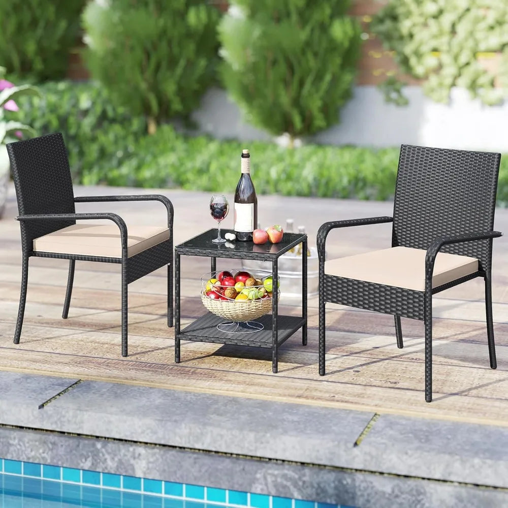 3 Pieces Patio Furniture Set