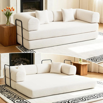 80 Inch Multi-Functional Convertible Sofa