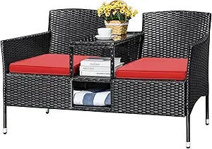 Outdoor Rattan Loveseat