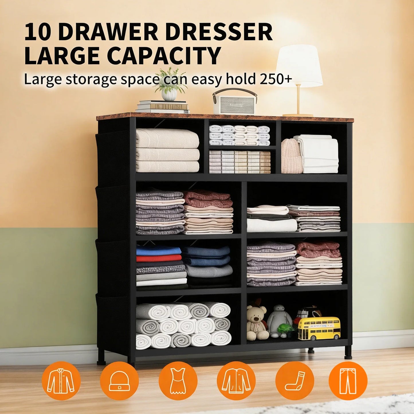 10 Drawer Dresser