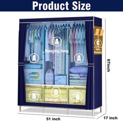 Portable Closet Wardrobe Organizer