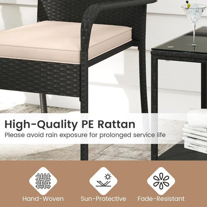 3 Pieces Patio Furniture Set