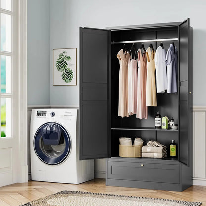 72'' Wardrobe Cabinet with Drawers