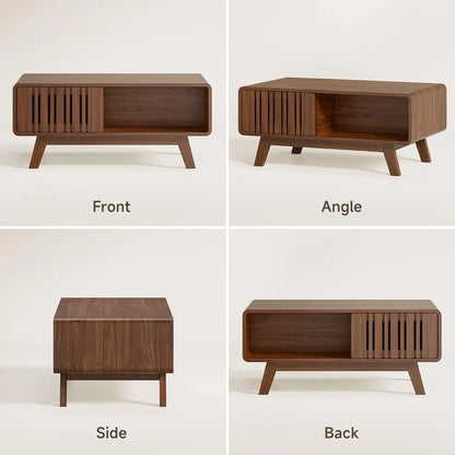 Mid Century Modern Coffee Table with Storage
