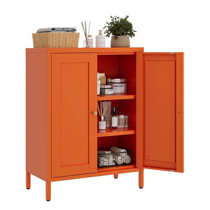 Metal Storage Cabinet with Adjustable Shelves