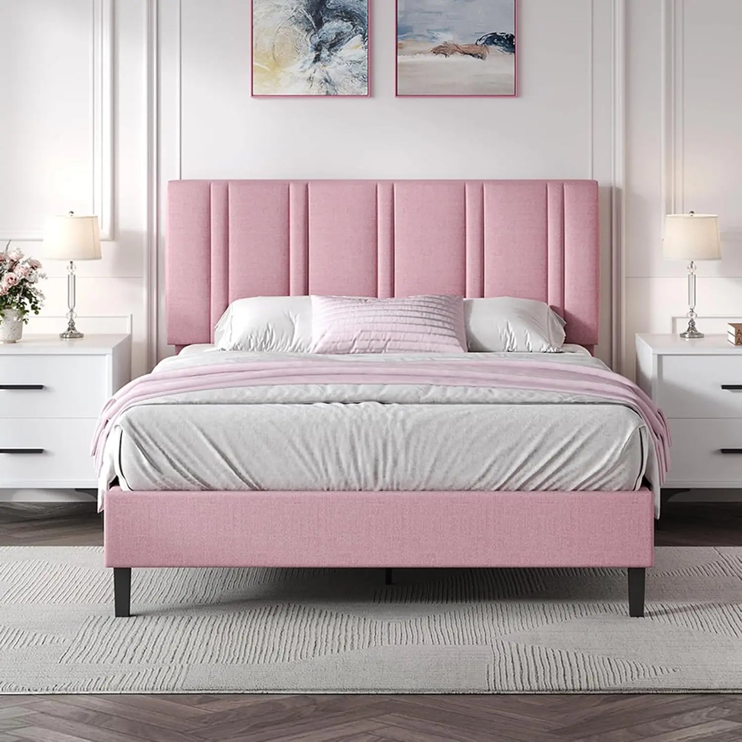 Upholstered Platform Bed Frame
