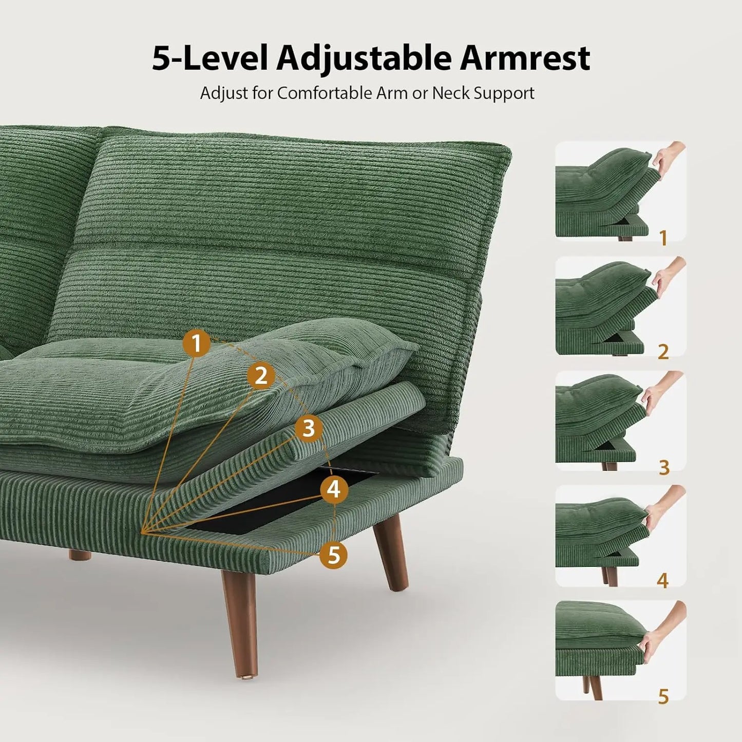 Convertible Futon Sofa Bed