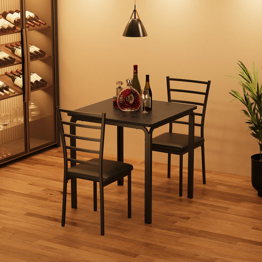 3-Piece Modern Dining Table Set