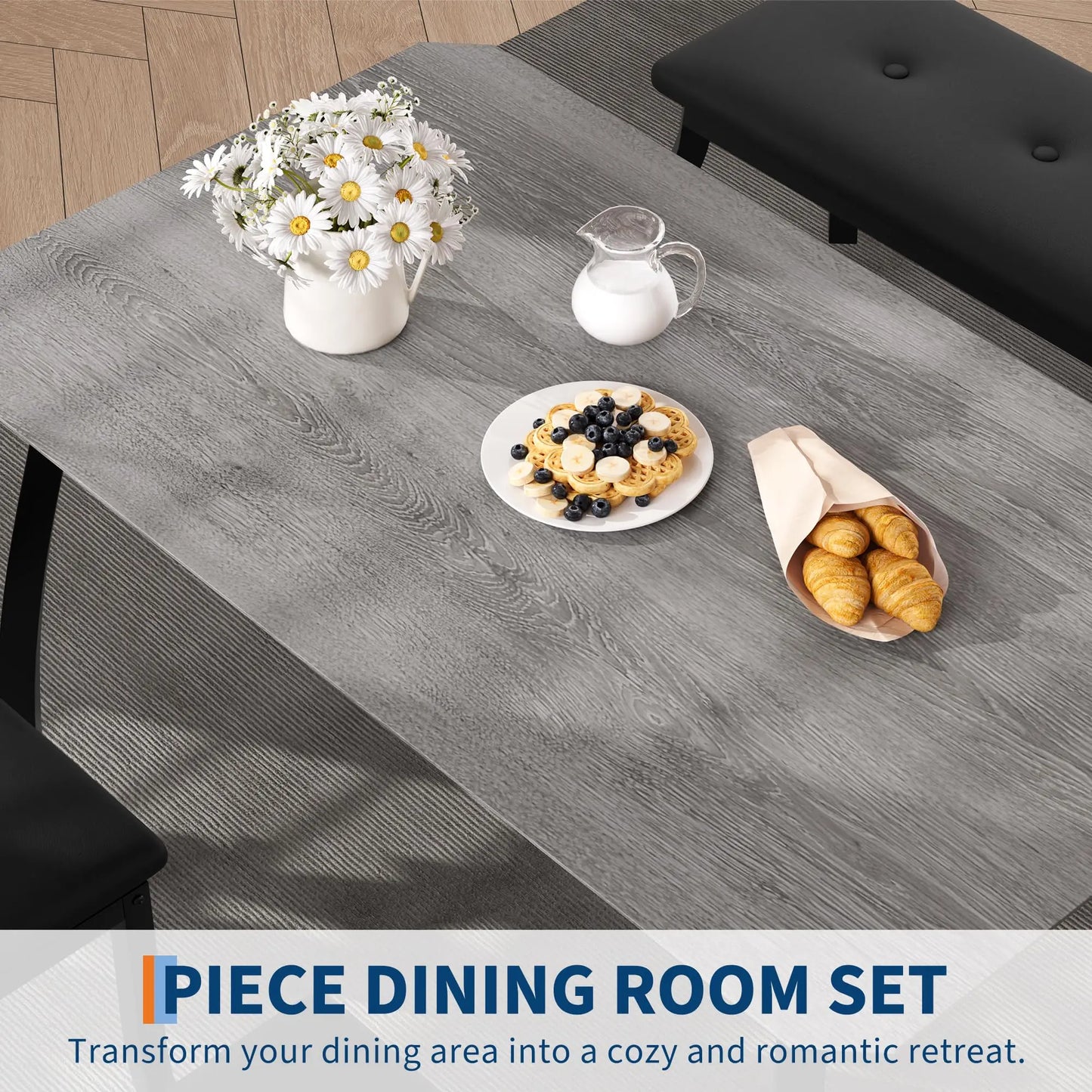 4 Piece Dining Set for Small Spaces
