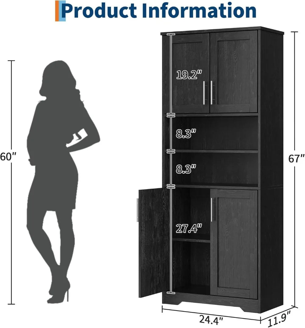 67" Tall Storage Cabinet